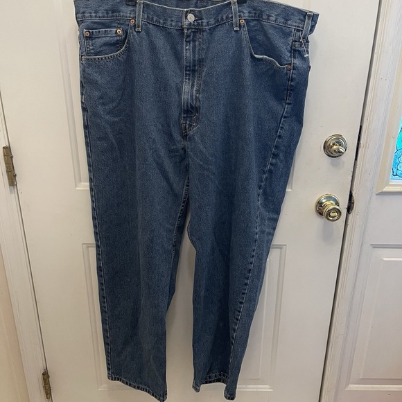Levis 550 Jeans Men 46 x 30 Blue Denim Loose Baggy Fit‎ Straight Leg Light Wash - Picture 2 of 8